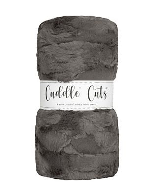 Luxe Cuddle 2 Yard Cut - Hide Charcoal