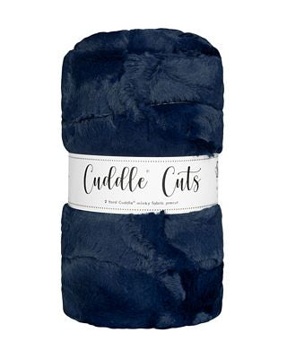 Luxe Cuddle 2 Yard Cut - Hide Navy