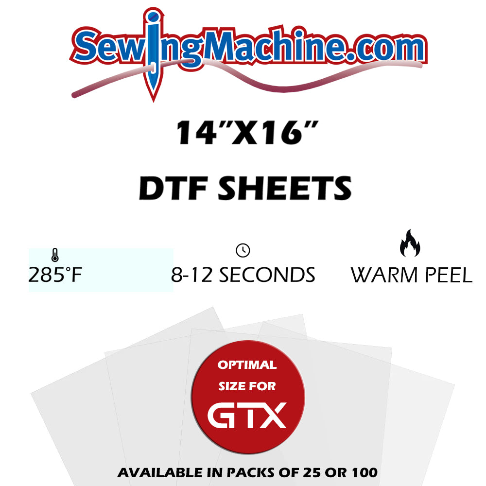 SewingMachine.com 14"x16" DTF Sheets