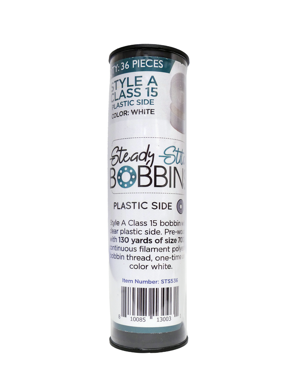 Steady Stitch Style A Plastic Sides Polyester Prewound Bobbins
