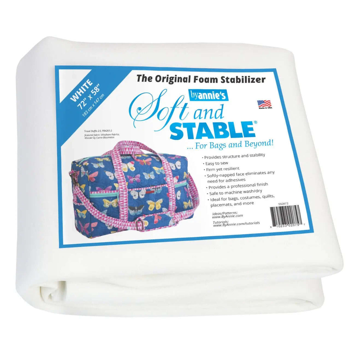 Soft & Stable Foam Stabilizer, White, 72" x 58"