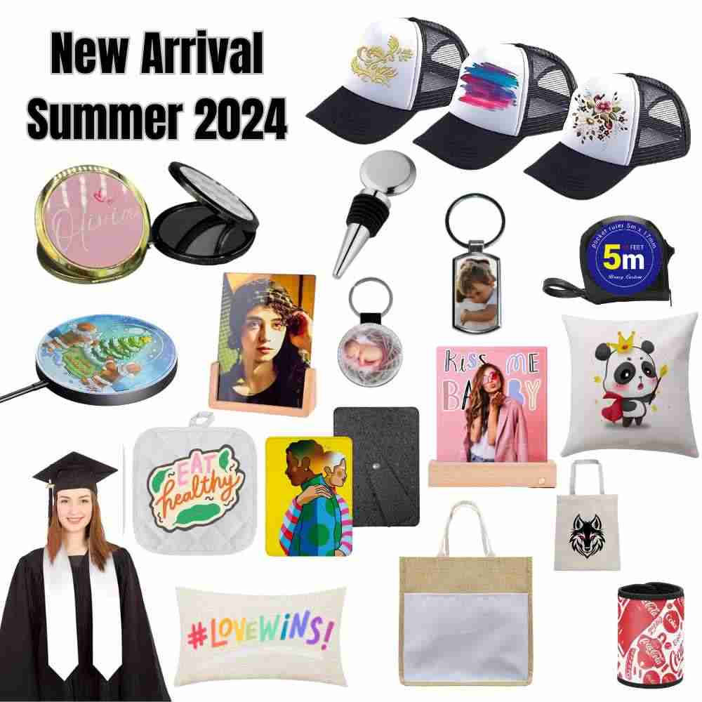 Sublimation Oblong Elegant Keychain - Black Key Tag