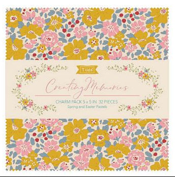 Tilda Creating Memories Charm Pack - Spring (32 Squares)