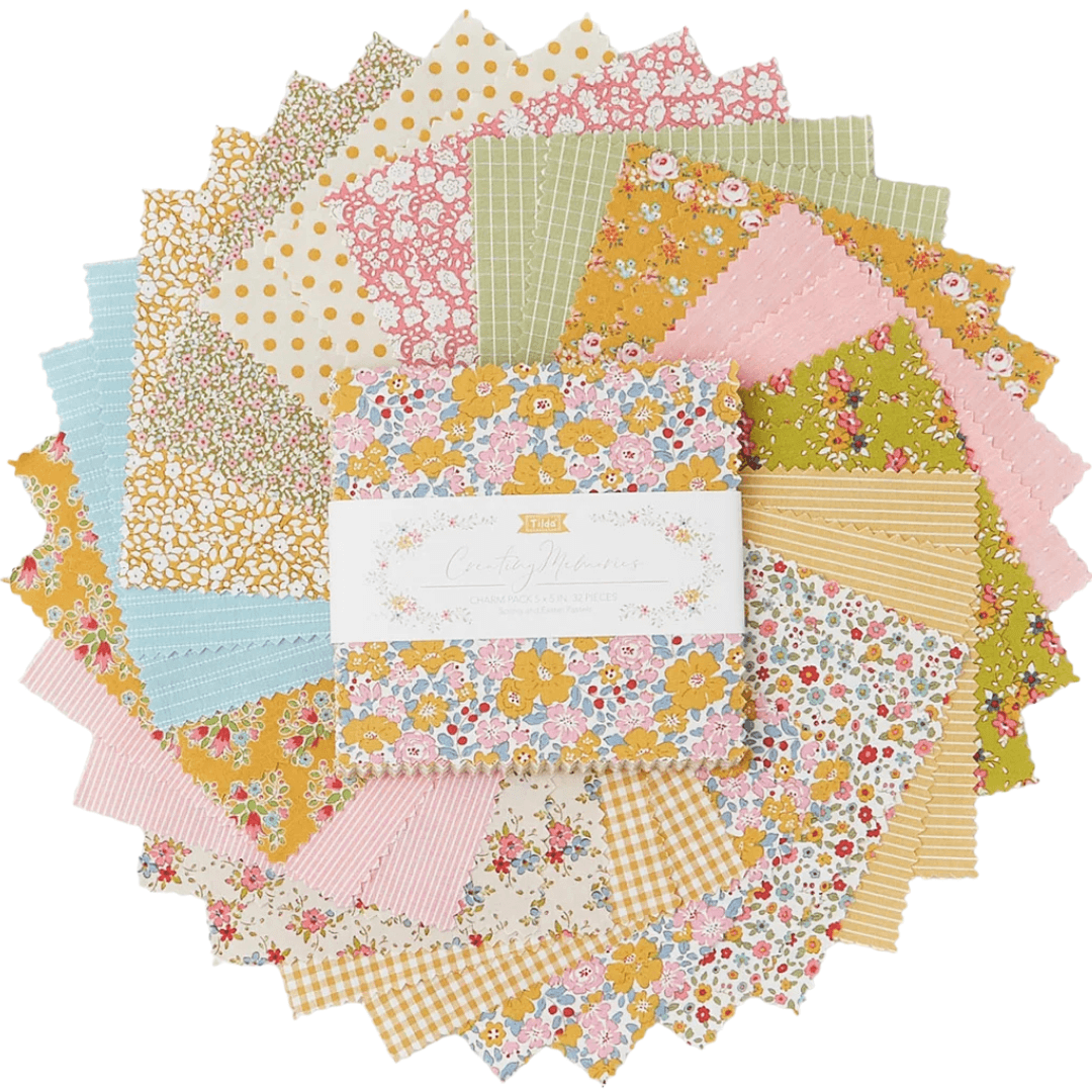 Tilda Creating Memories Charm Pack - Spring (32 Squares)