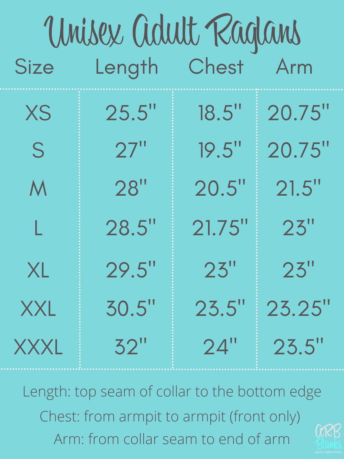 Unisex Adult Raglans