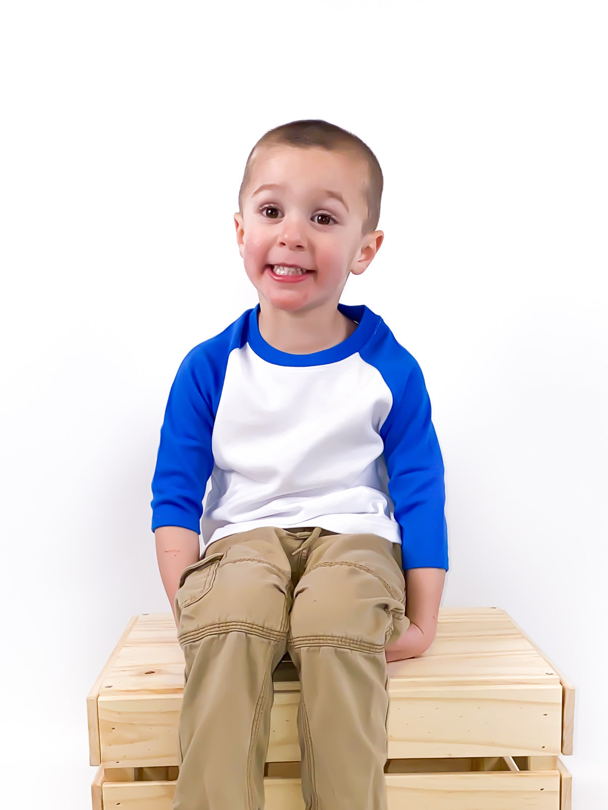 Unisex Raglan Shirt with White Body (Youth) by