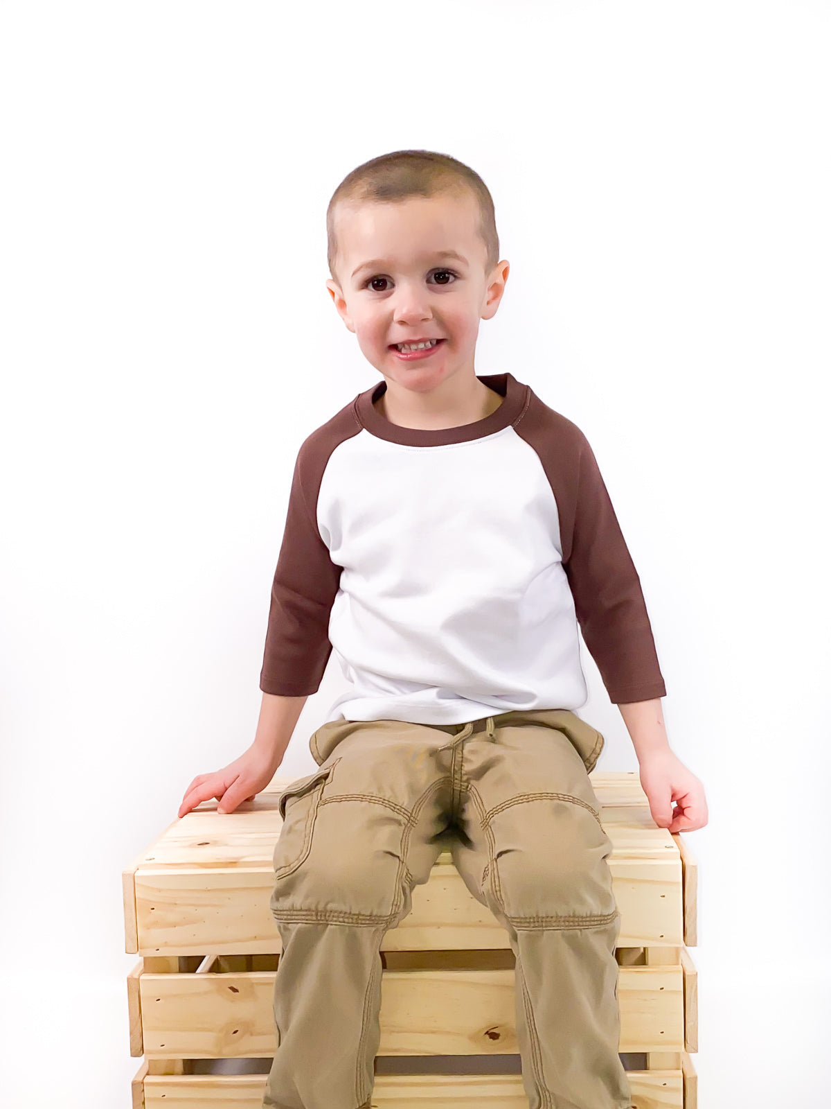 Unisex Raglan Shirt with White Body (Youth) by
