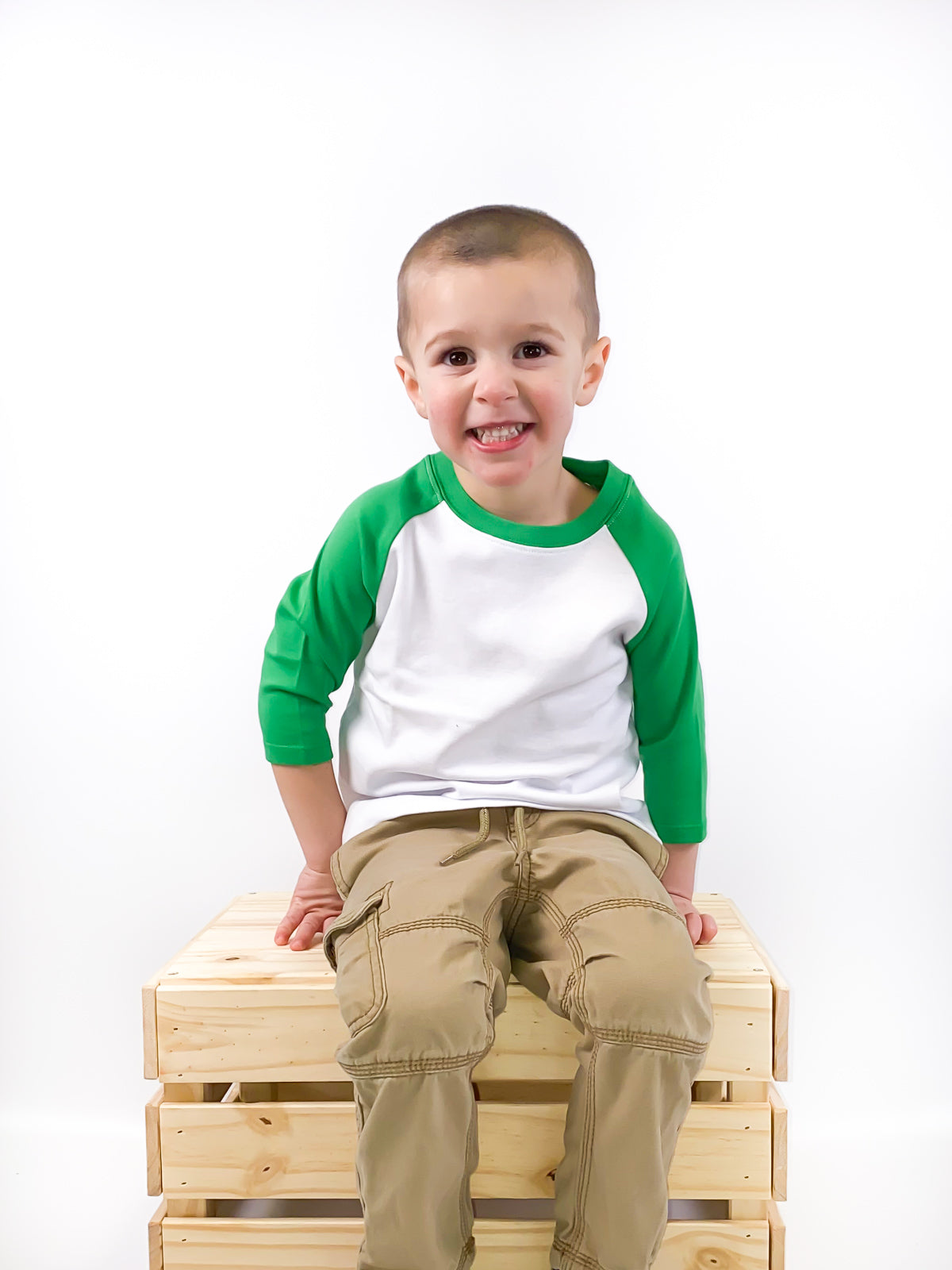 Unisex Raglan Shirt with White Body (Youth) by