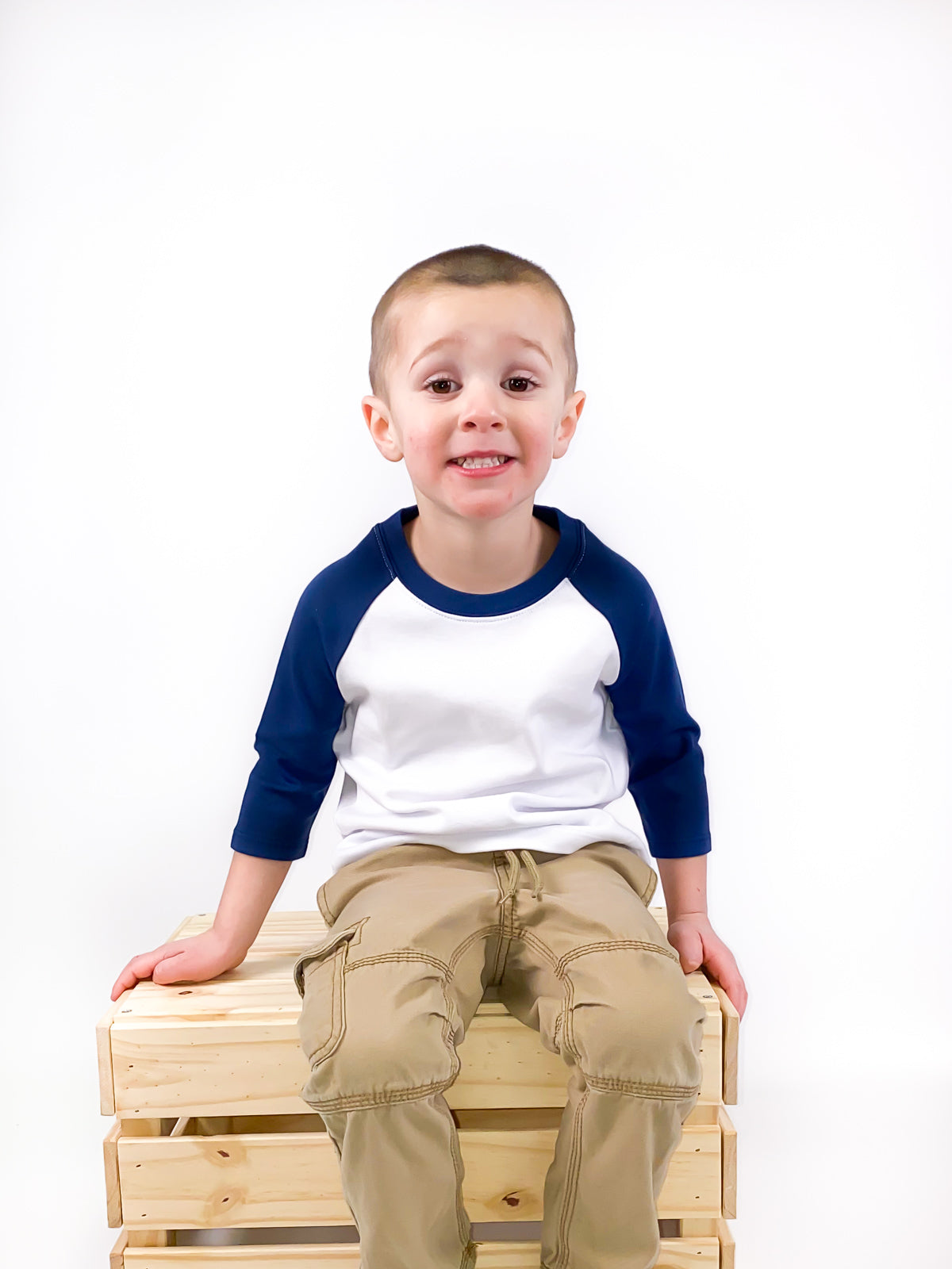 Unisex Raglan Shirt with White Body (Youth) by