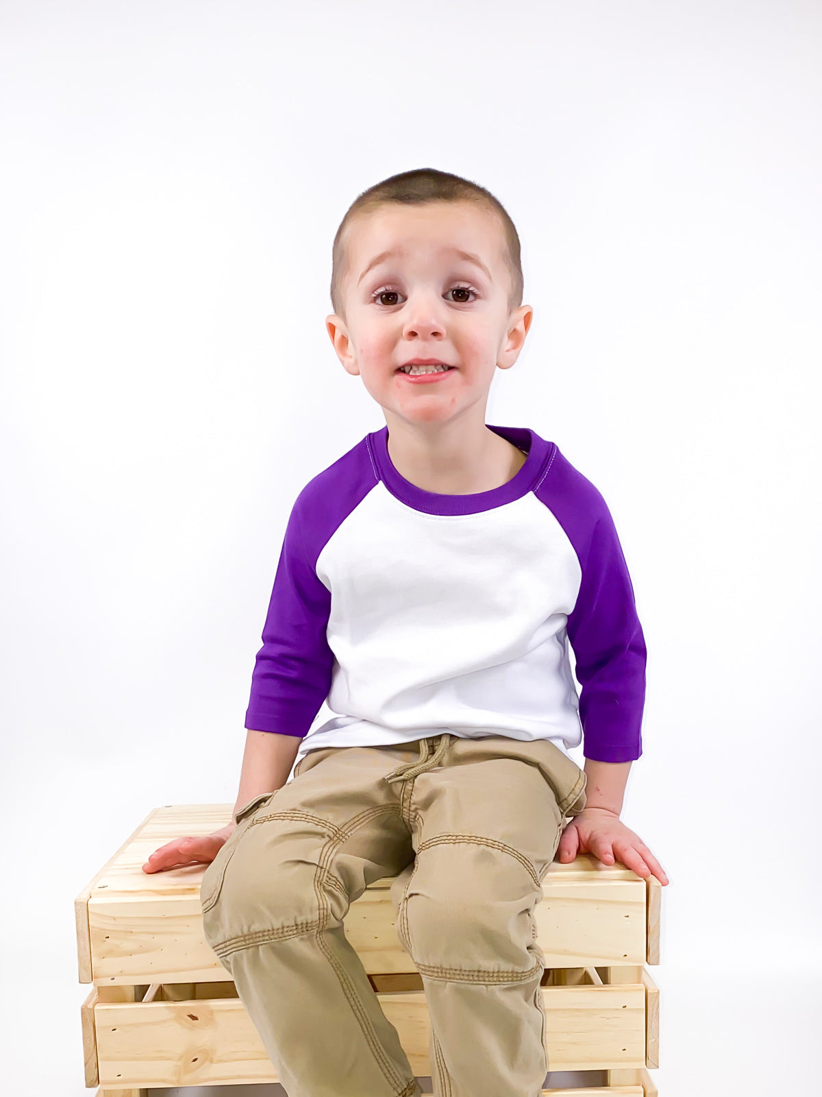 Unisex Raglan Shirt with White Body (Youth) by