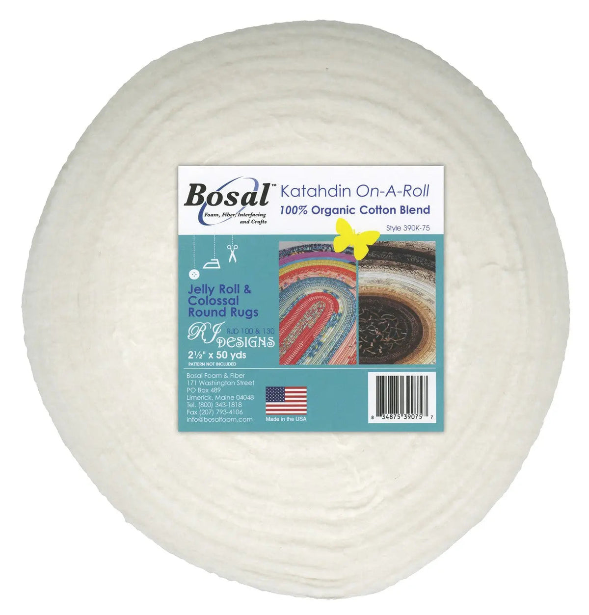 Bosal Katahdin Cotton Batting Roll 2.5 in x 50 yd