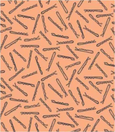 Love is in the Hair - Bobby Pins - Peach (3-Yard Pack)