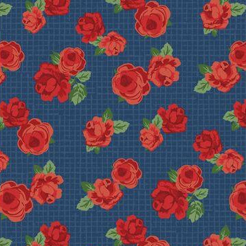 Summertime Daydream - Florals All Over - Navy (3-Yard Pack)