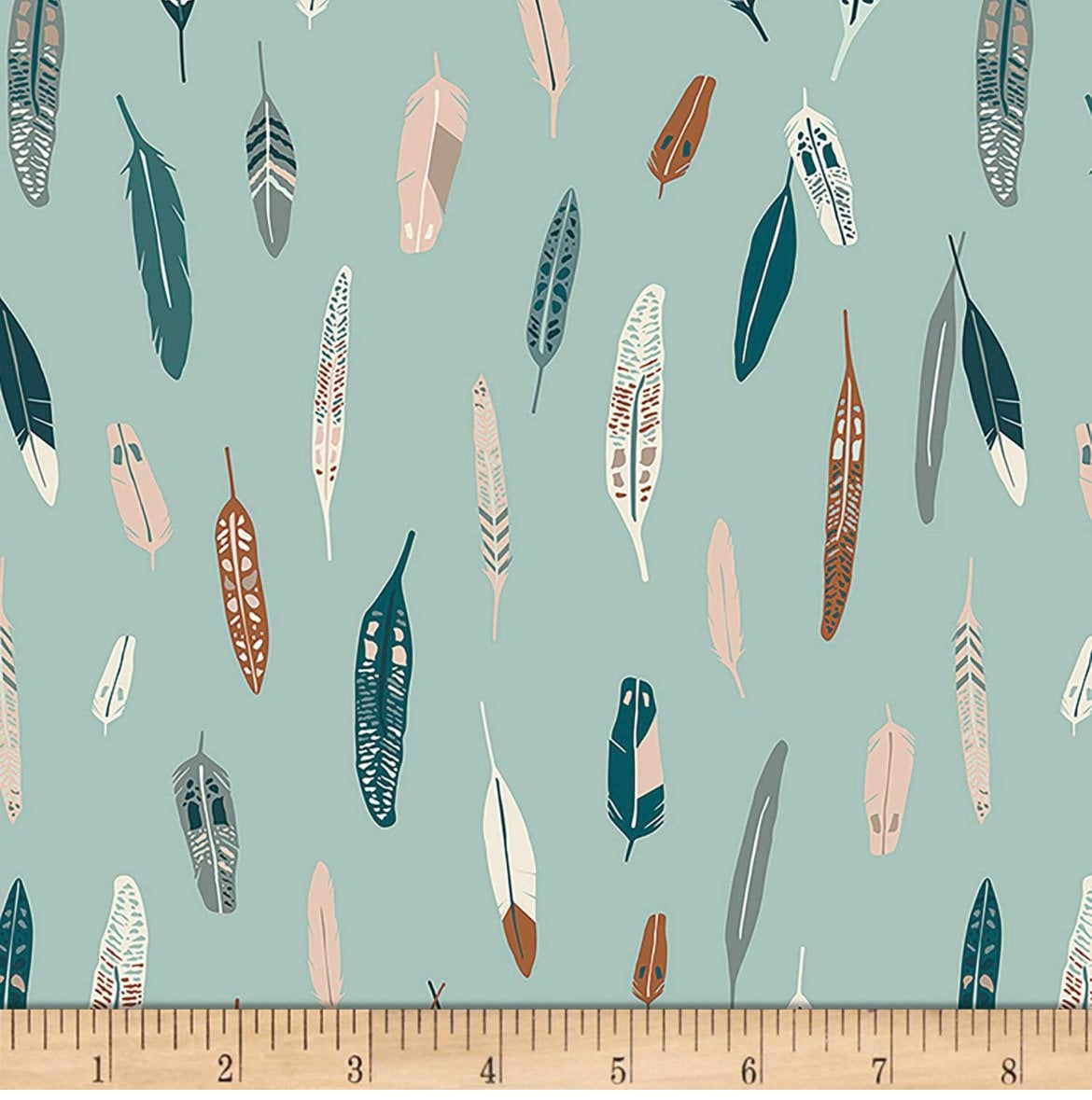Campsite Heather & Feathers Fabric