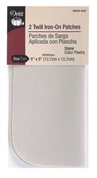 Twill Iron On Patches Stone #D55240-9AD
