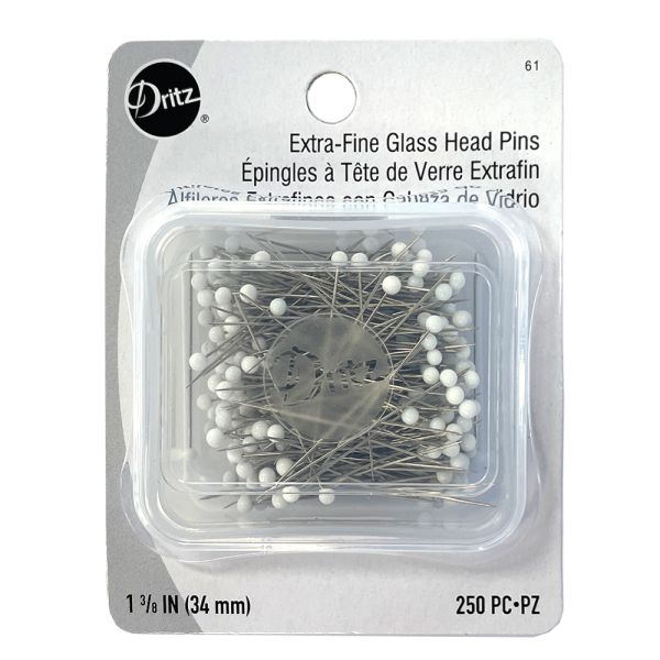 Glass Head Pins  1-3/8 #D61