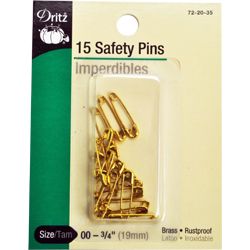 Safety Pins Dritz (15 Ct ) #D72-00G