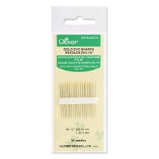 Gold Eye Applique Needles #1