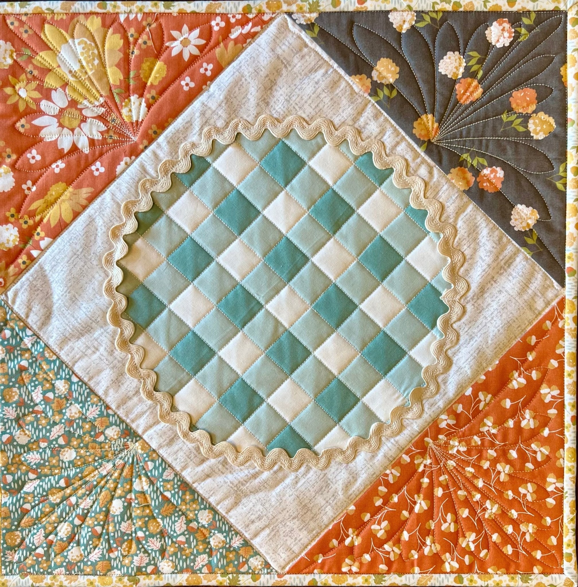 Easy as Pie Quilted Table Runner - Pattern Paper Print Version