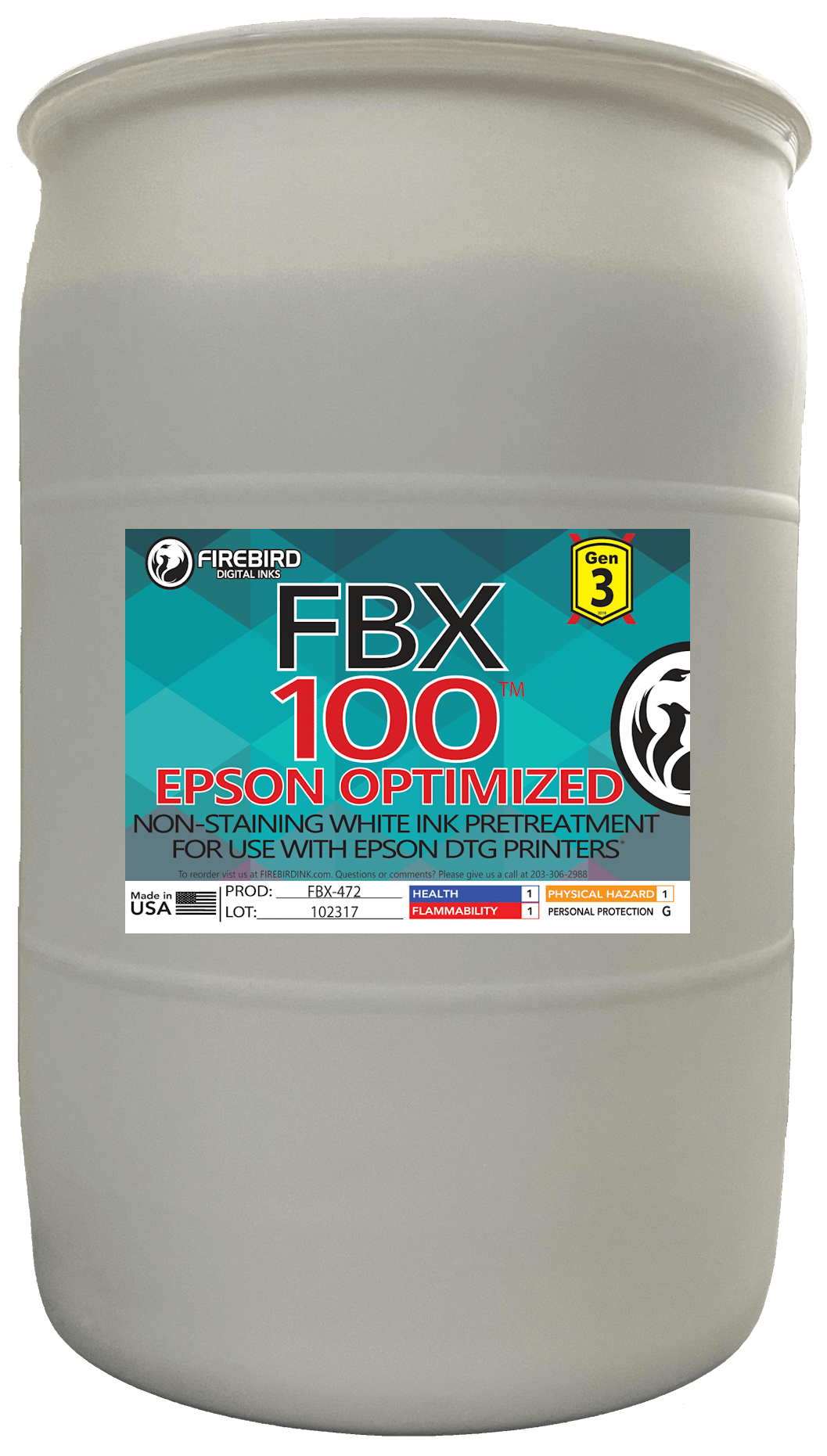 FBX-100 Gen3 Epson Optimized DTG Pretreatment