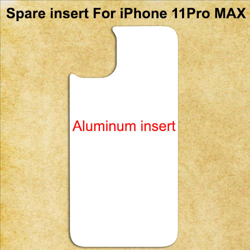 White Aluminum Spare Inserts for Sublimation Cases Compatible with iPhone - All Models