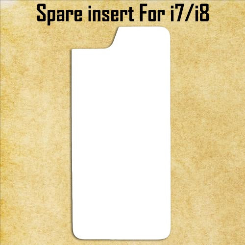 White Aluminum Spare Inserts for Sublimation Cases Compatible with iPhone - All Models