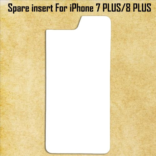 White Aluminum Spare Inserts for Sublimation Cases Compatible with iPhone - All Models