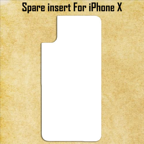 White Aluminum Spare Inserts for Sublimation Cases Compatible with iPhone - All Models