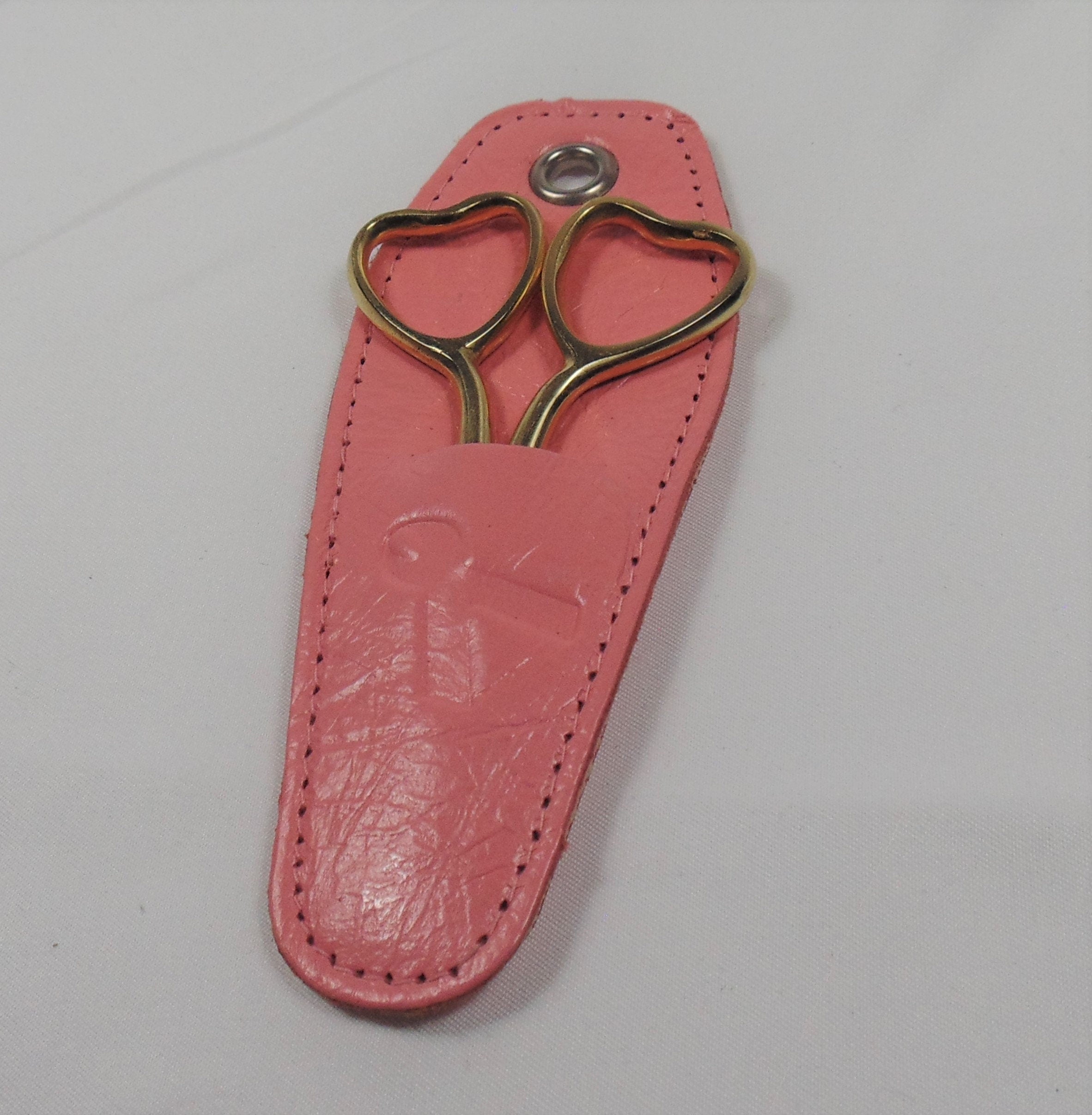 Needle Point Scissor Heart themed 3.5" inches (Handmade)