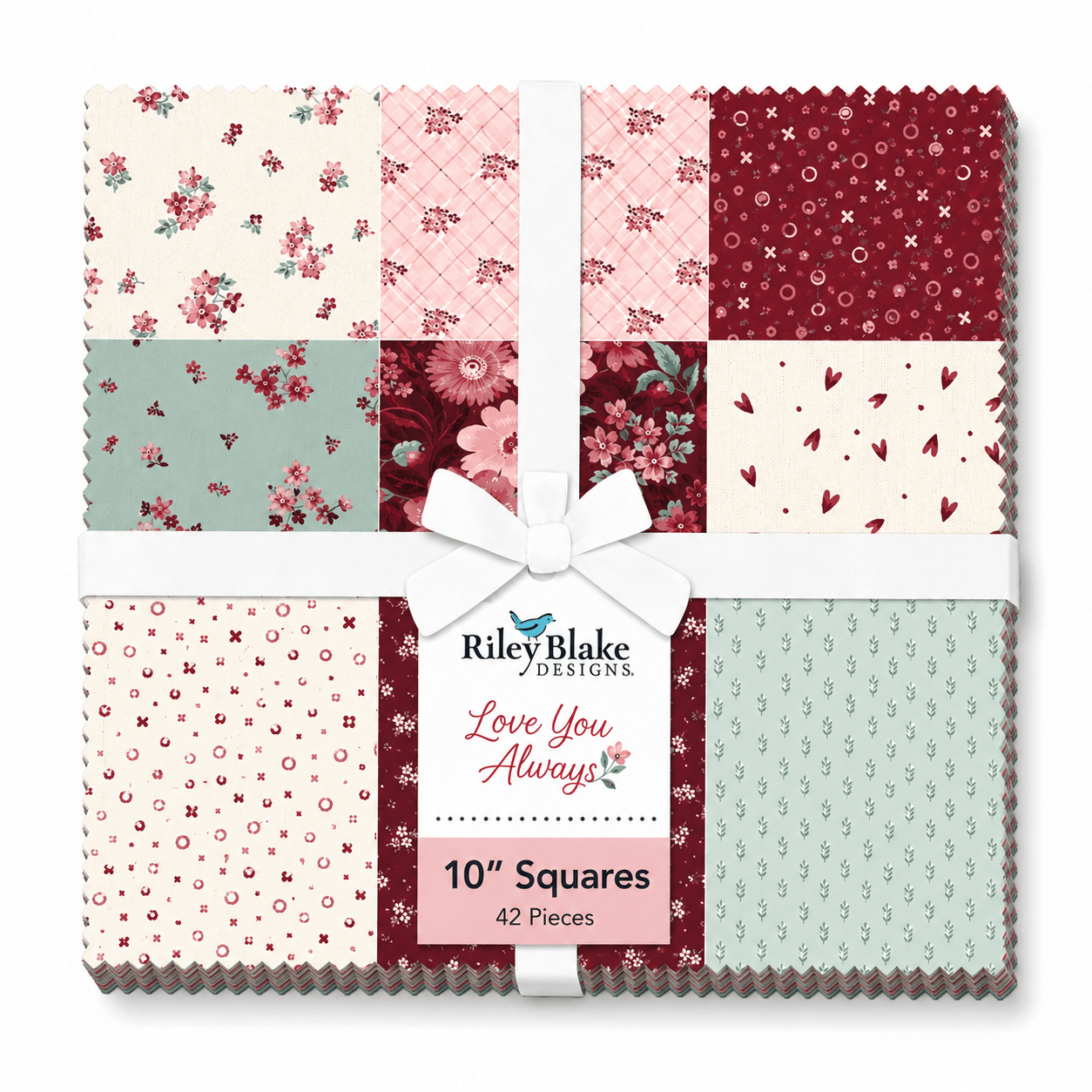Love You Always by Riley Blake - 10" Squares (42 Cuts)