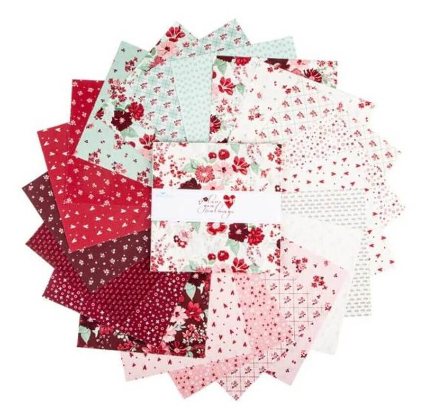 Love You Always by Riley Blake - 5x5 Charm Pack (42 Cuts)