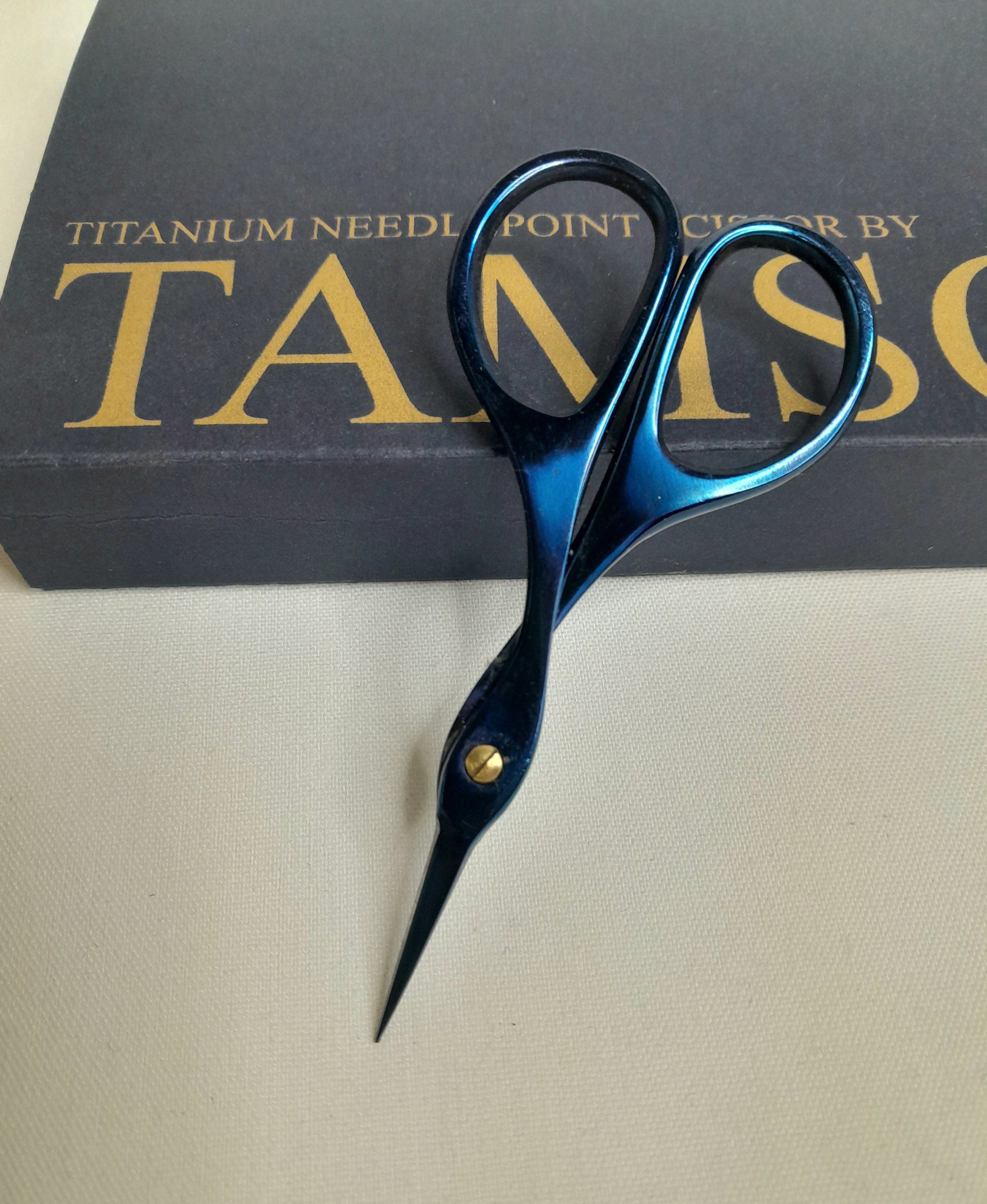 Titanium needlepoint scissors 3.75"