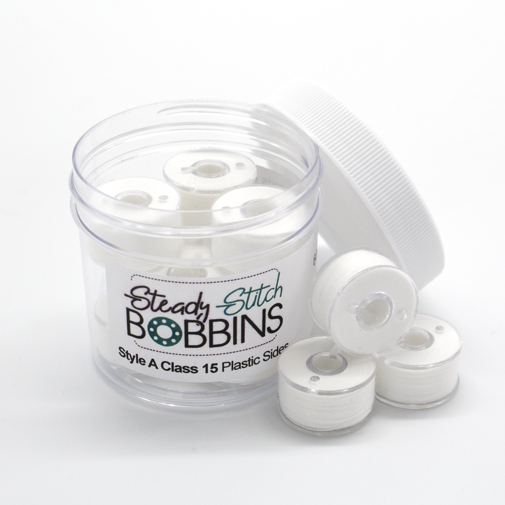 Steady Stitch Style A Plastic Sides Polyester Prewound Bobbins