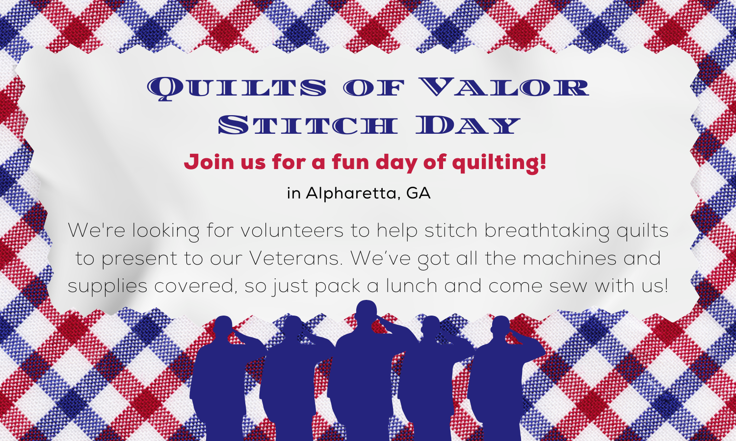 Quilts of Valor Stitch Day 6/16/26