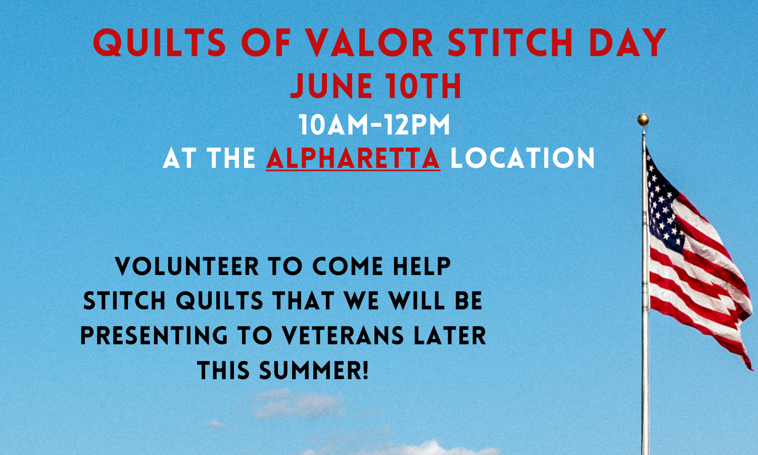Quilts of Valor Stitch Day 6/10