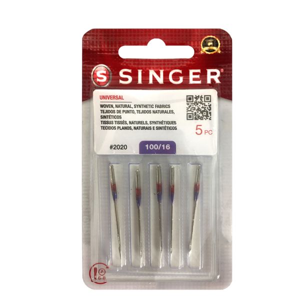 Universal (Sharp Point) Needle, Singer Red Band 100/16 (#801R) #S2020-16