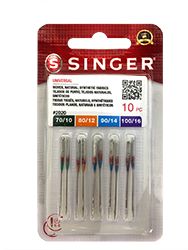 Universal (Sharp Point) Needle, Singer Red Band Assorted #S2020-AS-10P