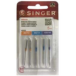 Overlock Needle, Singer Double Groove Assorted Sizes #S2022-AS