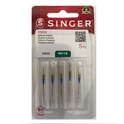 Stretch (Ball Point) Needle, Singer Yellow Band 110/18 #S2045-18