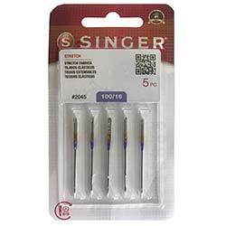 Stretch (Ball Point) Needle, Singer Yellow Band 100/16 # S2045-16