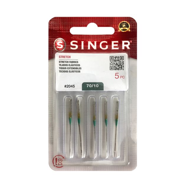 Stretch (Ball Point) Needle, Singer Yellow Band 70/09 #S2045-9