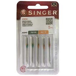 Stretch (Ball Point) Needle, Singer Yellow Band – Assorted #S2045-AS3