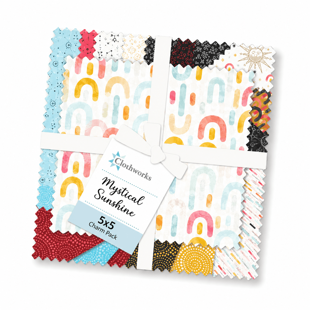 Mystical Sunshine by Clothworks - 5x5 Charm Pack (42 Cuts)