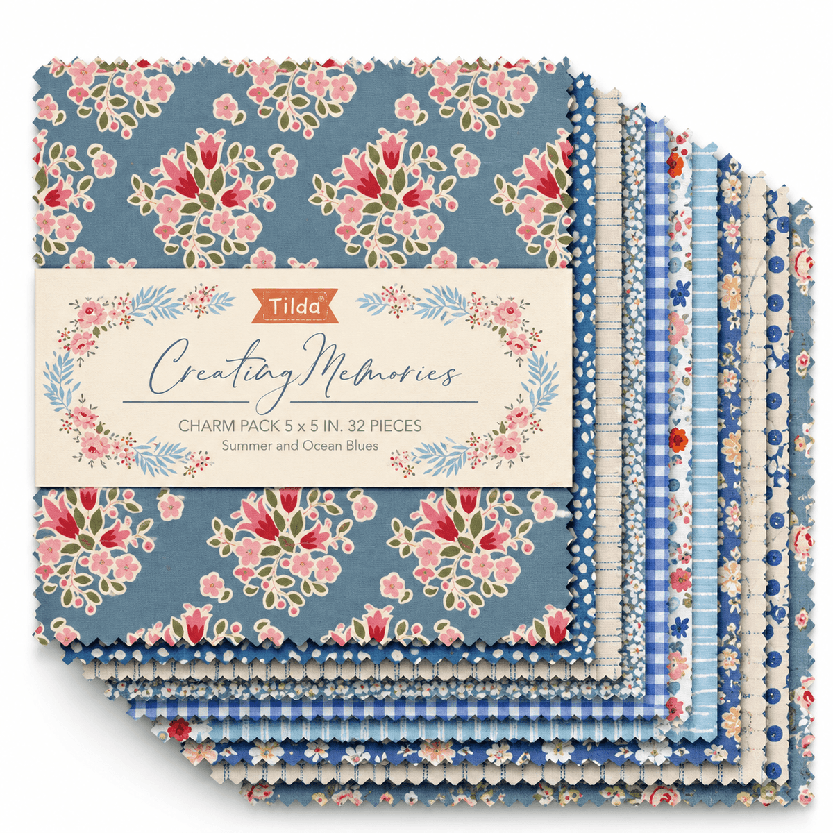 Tilda Creating Memories Charm Pack - Summer (32 Squares)
