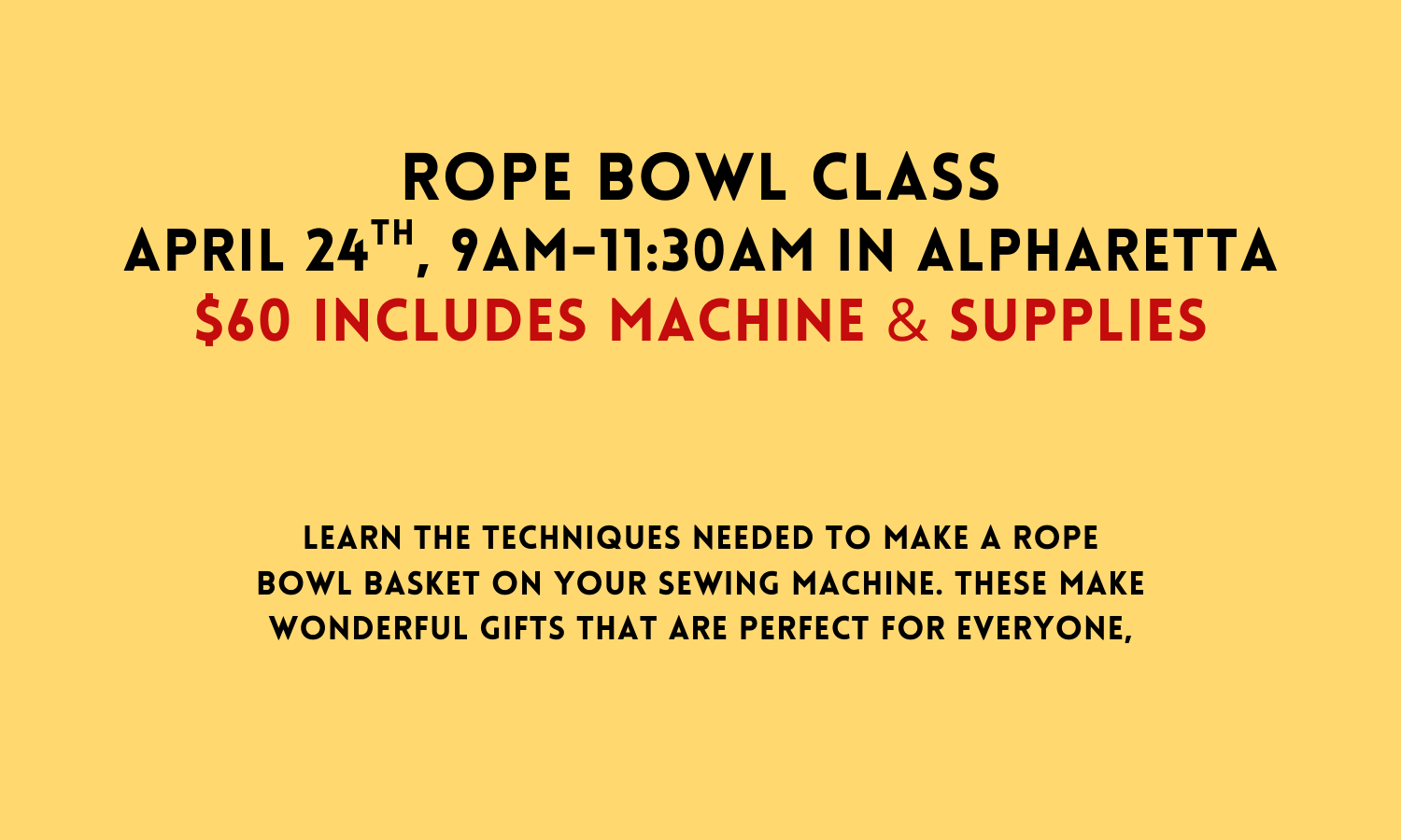 May 8 Rope Bowl Class