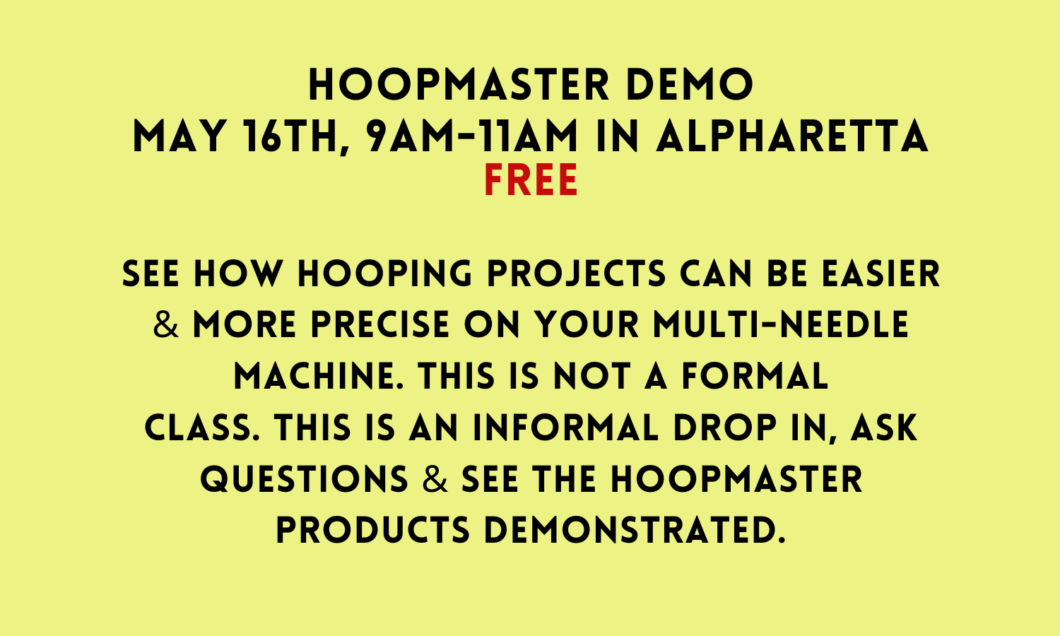 Hoopmaster Demo 5/16