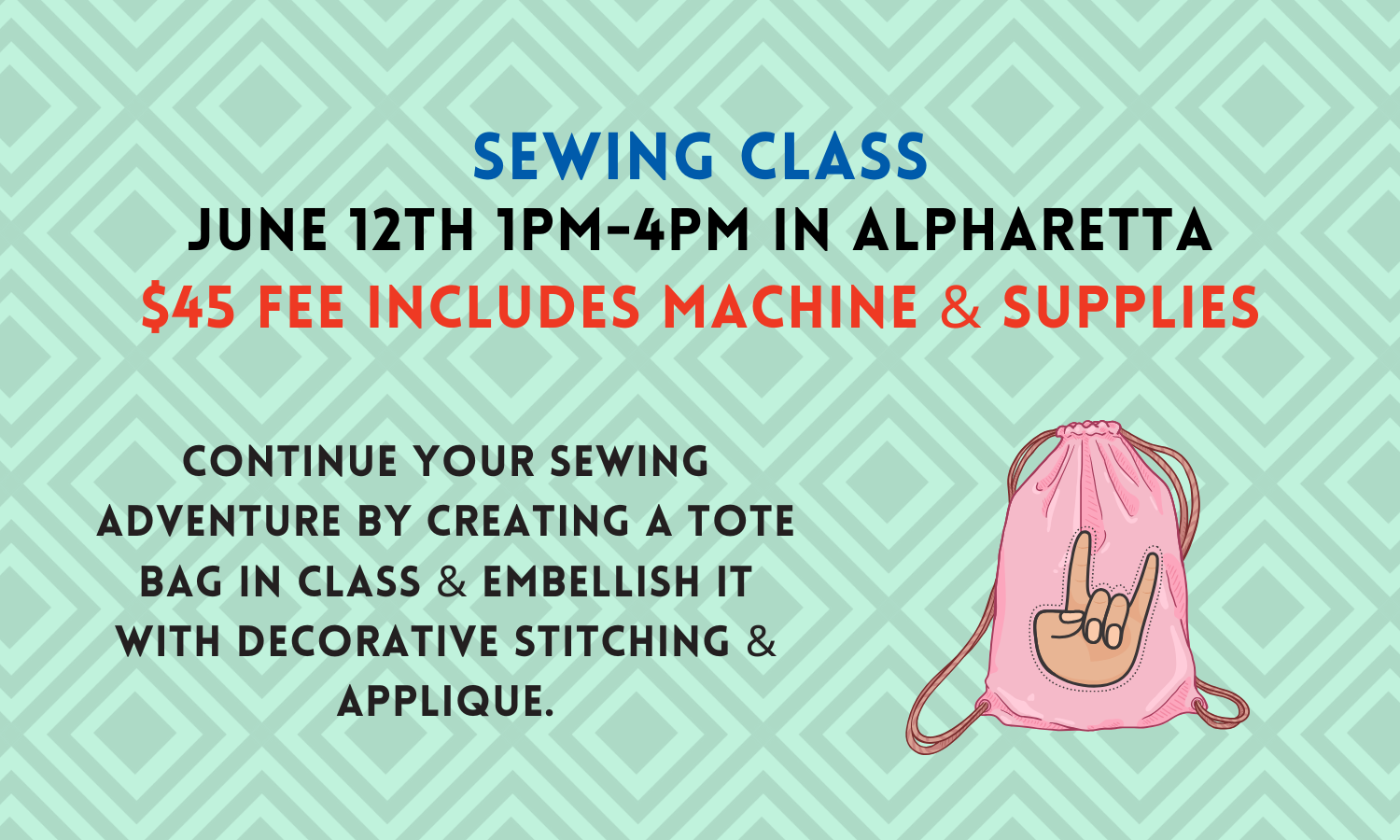 Sewing Class 6/12