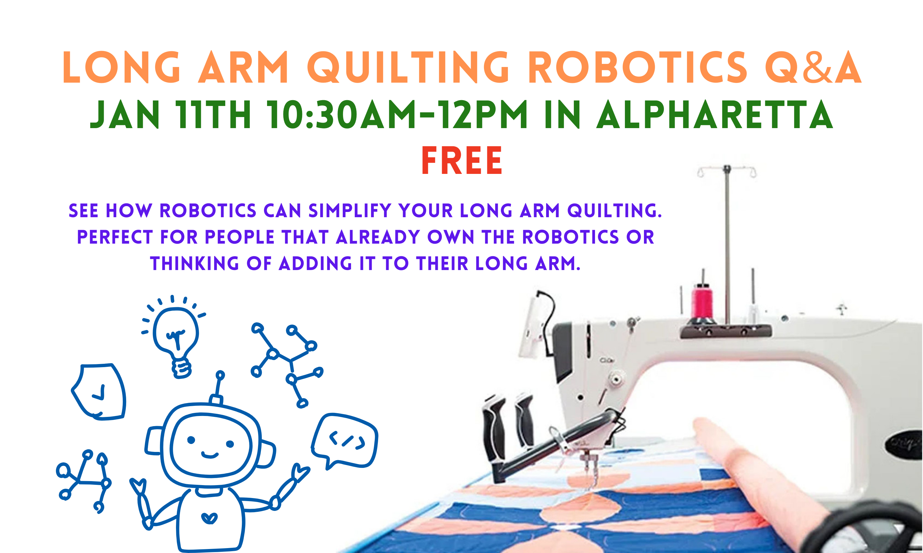 Long Arm Quilting Robotics Q&A 1/11