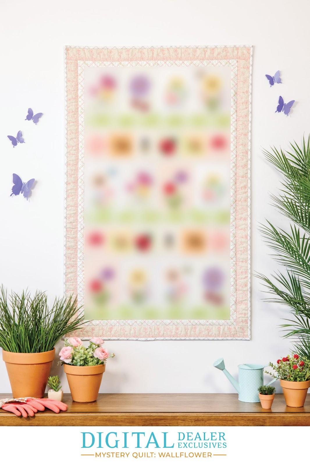 2025 Kimberbell Embroidery Club: Wallflower Mystery Quilt Complete Design Set