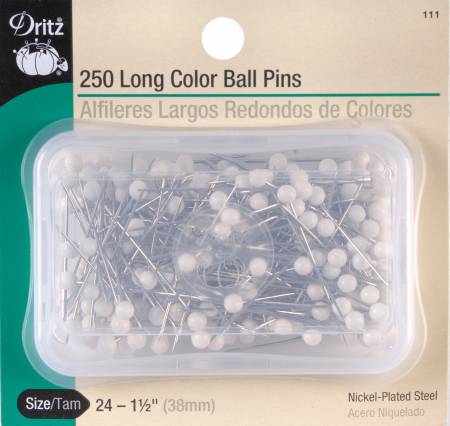 Long Color Ball Pins 250